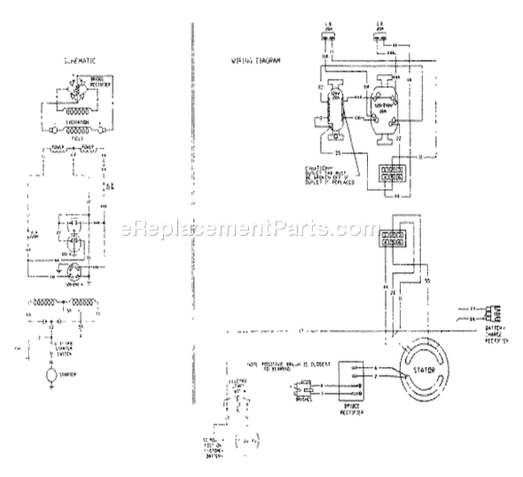 Page B Diagram and Parts List for 9435-0  Briggs and Stratton Generator
